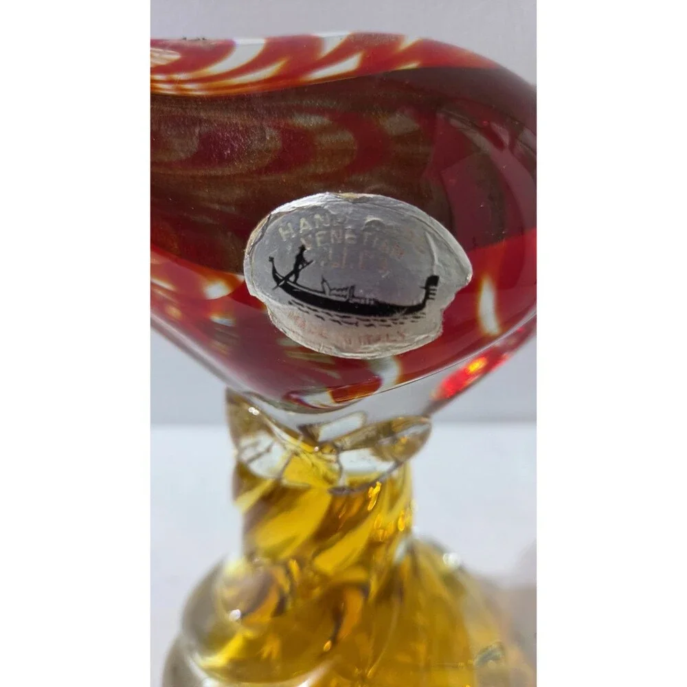 Large Hand Made Jico Bird Murano Glass 15.5